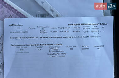 Внедорожник / Кроссовер Dacia Duster 2011 в 