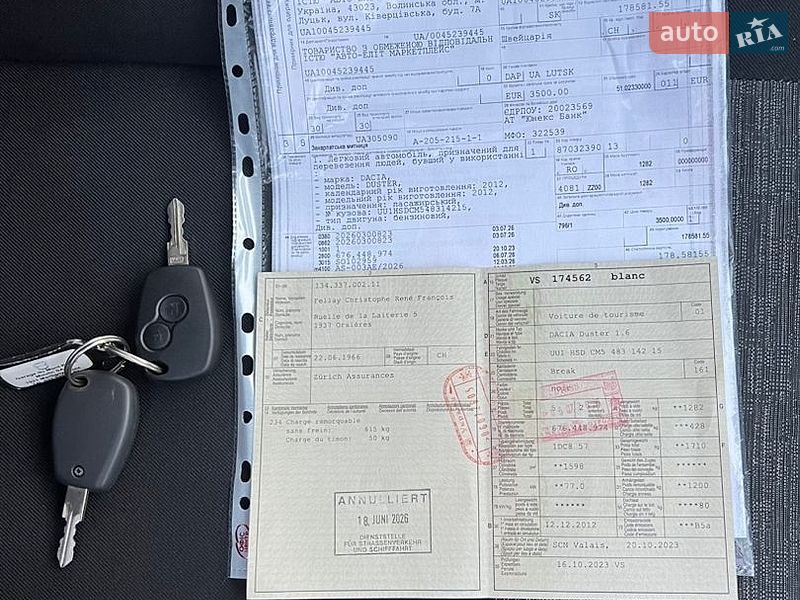 Позашляховик / Кросовер Dacia Duster 2012 в Дубні