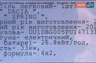 Внедорожник / Кроссовер Dacia Spring 2023 в 