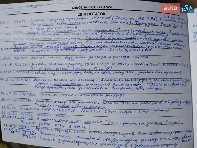 Седан Daewoo Lanos 2007 в Львове документ