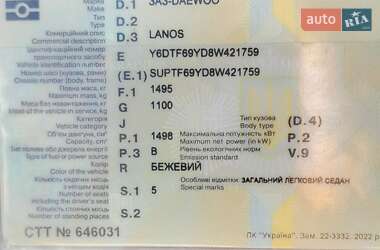 Седан Daewoo Lanos 2008 в 