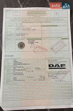 Тягач DAF CF 2013 в 