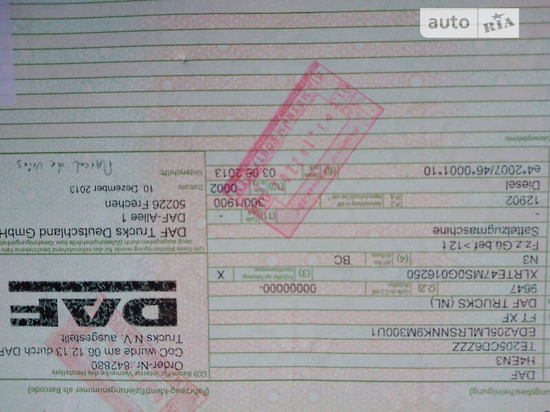 Тягач DAF XF 2013 в Николаеве фото 18 Тягач DAF XF 2013 в Николаеве