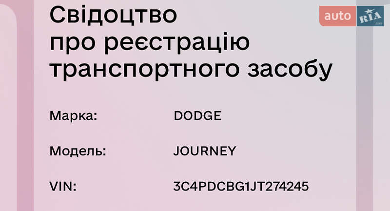 Позашляховик / Кросовер Dodge Journey 2018 в Харкові