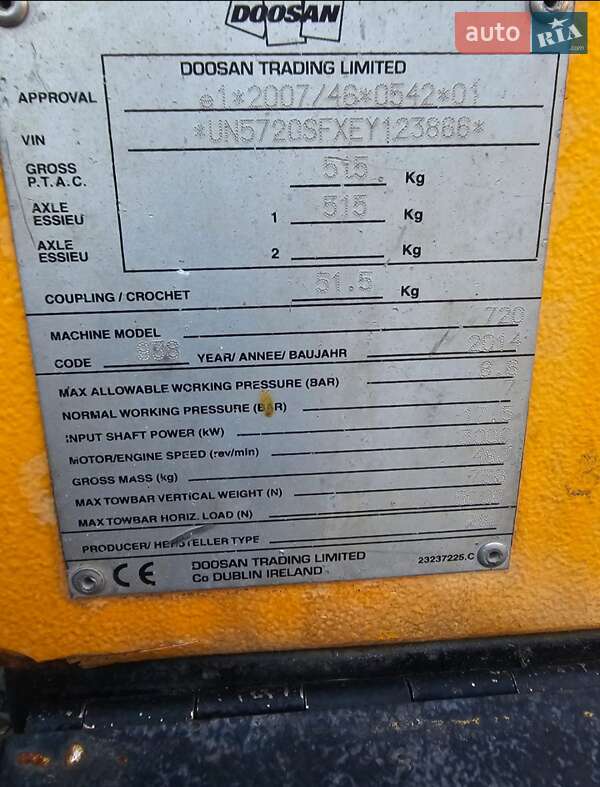 Компресор Doosan DX 340 2014 в Львові