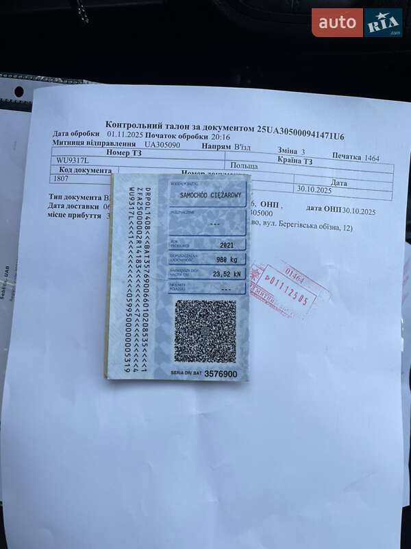 Пикап Fiat Ducato 2021 в Тячеве фото 12 Пикап Fiat Ducato 2021 в Тячеве