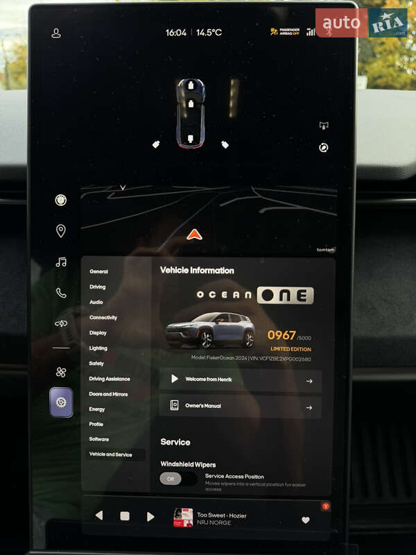 Внедорожник / Кроссовер Fisker Ocean 2023 в Яготине фото 32 Внедорожник / Кроссовер Fisker Ocean 2023 в Яготине