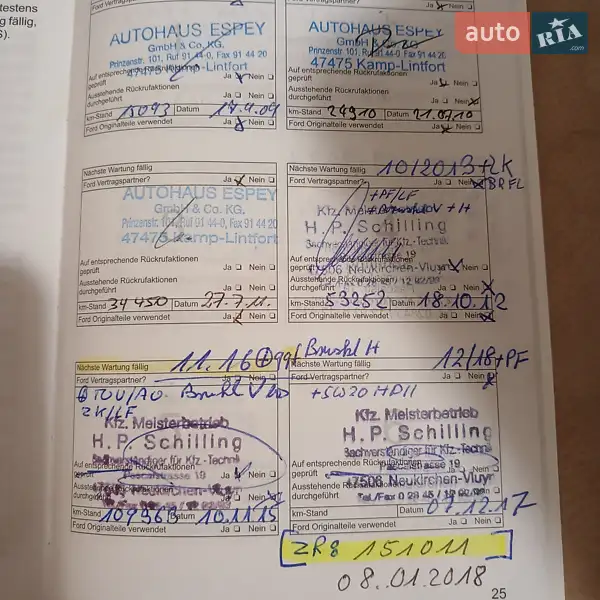 Мінівен Ford C-Max 2007 в Стрию документ