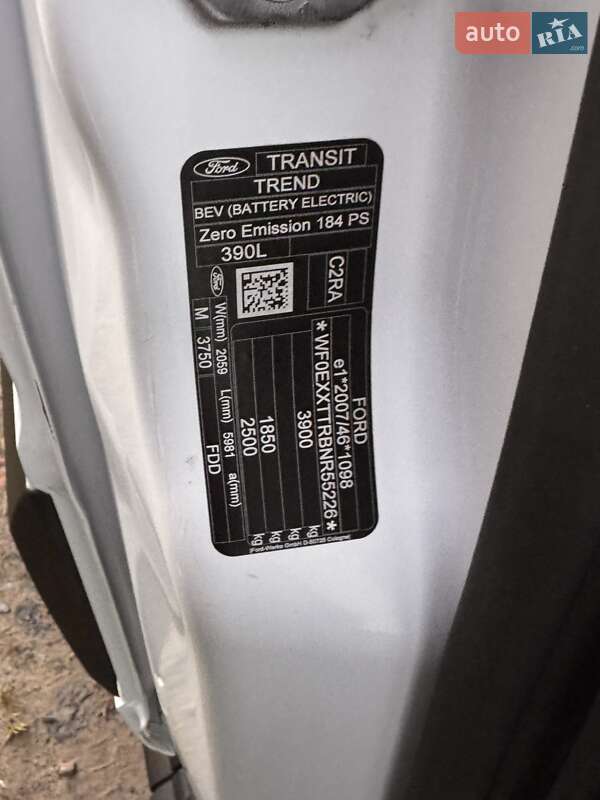 Грузовой фургон Ford E-Transit 2023 в Луцке фото 8 Грузовой фургон Ford E-Transit 2023 в Луцке
