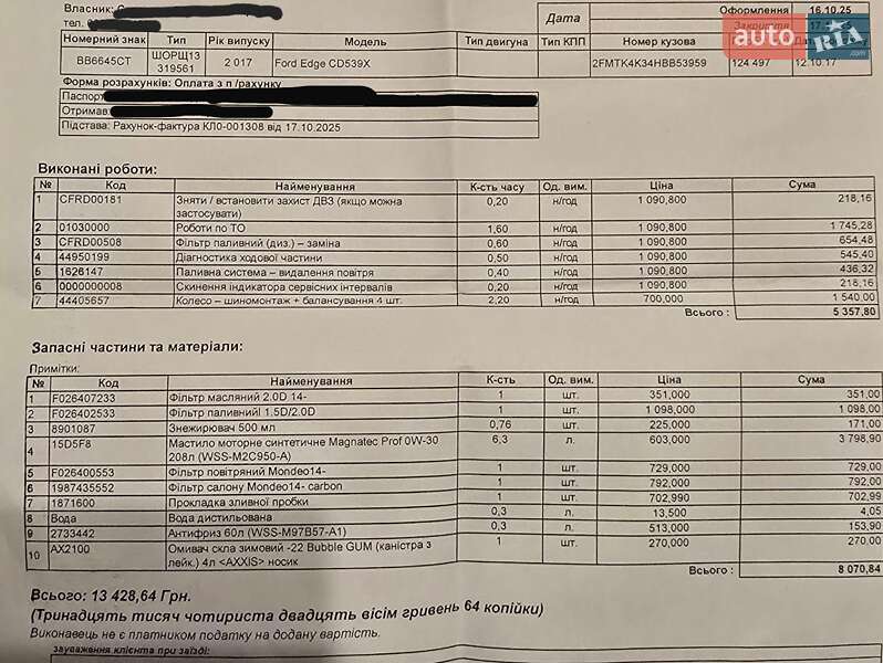 Внедорожник / Кроссовер Ford Edge 2017 в Харькове фото 31 Внедорожник / Кроссовер Ford Edge 2017 в Харькове