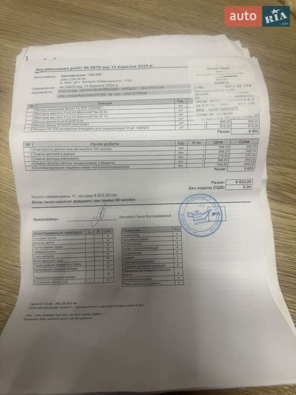 Позашляховик / Кросовер Ford Edge 2016 в Києві