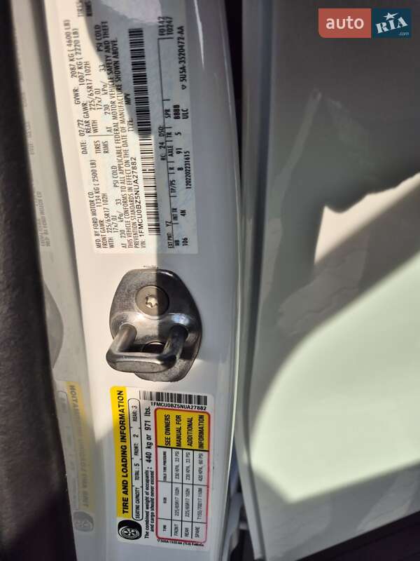 Внедорожник / Кроссовер Ford Escape 2022 в Тернополе фото 16 Внедорожник / Кроссовер Ford Escape 2022 в Тернополе