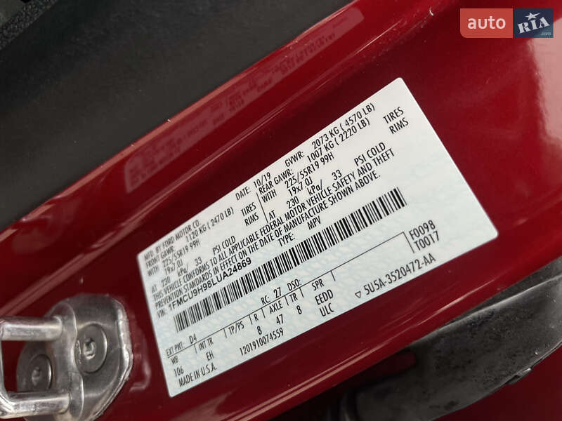 Позашляховик / Кросовер Ford Escape 2019 в Львові фото 29 Позашляховик / Кросовер Ford Escape 2019 в Львові