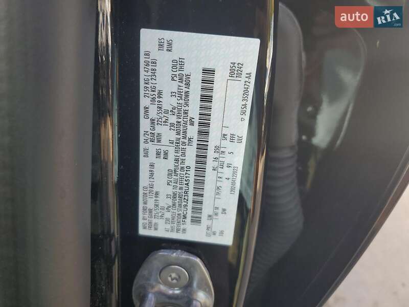 Позашляховик / Кросовер Ford Escape 2024 в Львові фото 13 Позашляховик / Кросовер Ford Escape 2024 в Львові