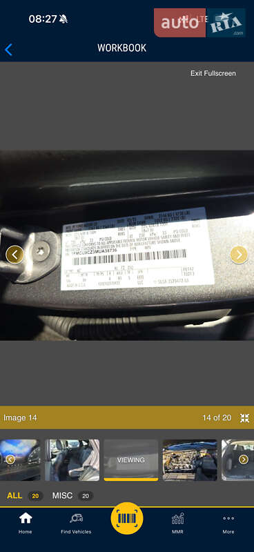 Внедорожник / Кроссовер Ford Escape 2021 в Тернополе