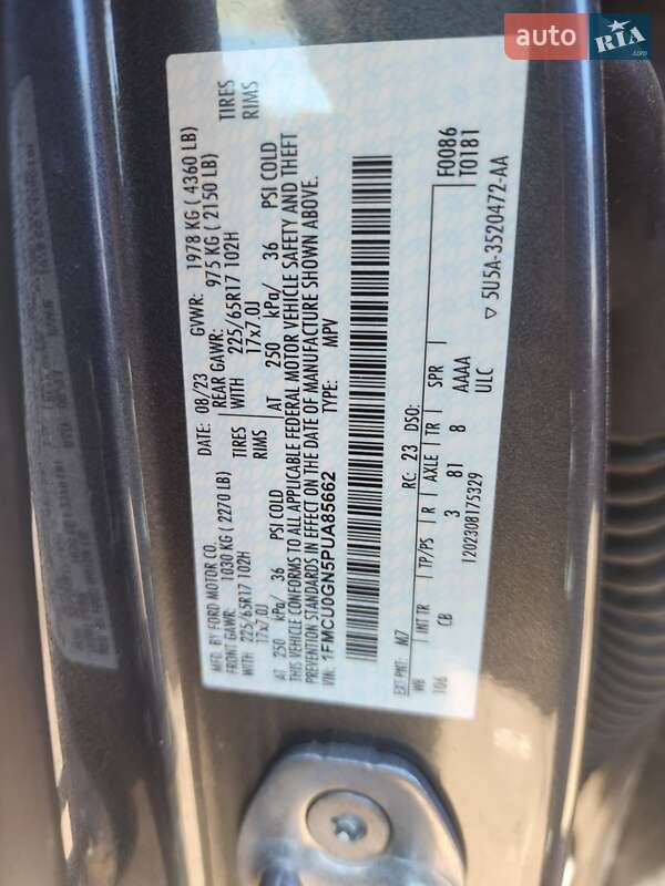 Позашляховик / Кросовер Ford Escape 2023 в Львові