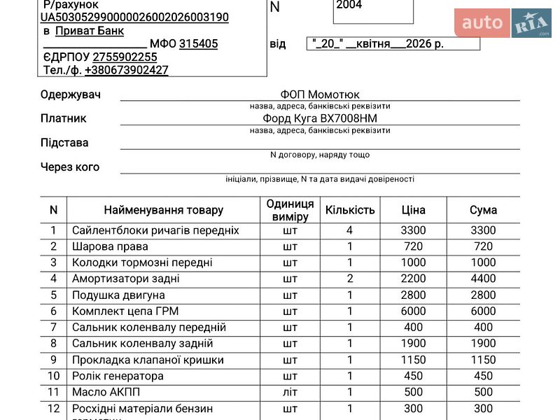 Внедорожник / Кроссовер Ford Escape 2014 в Ровно