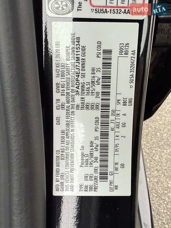 Хэтчбек Ford Fiesta 2018 в Киеве