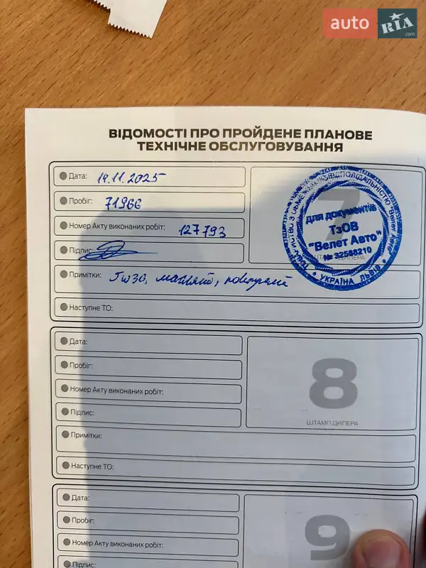 Хетчбек Ford Fiesta 2016 в Львові документ