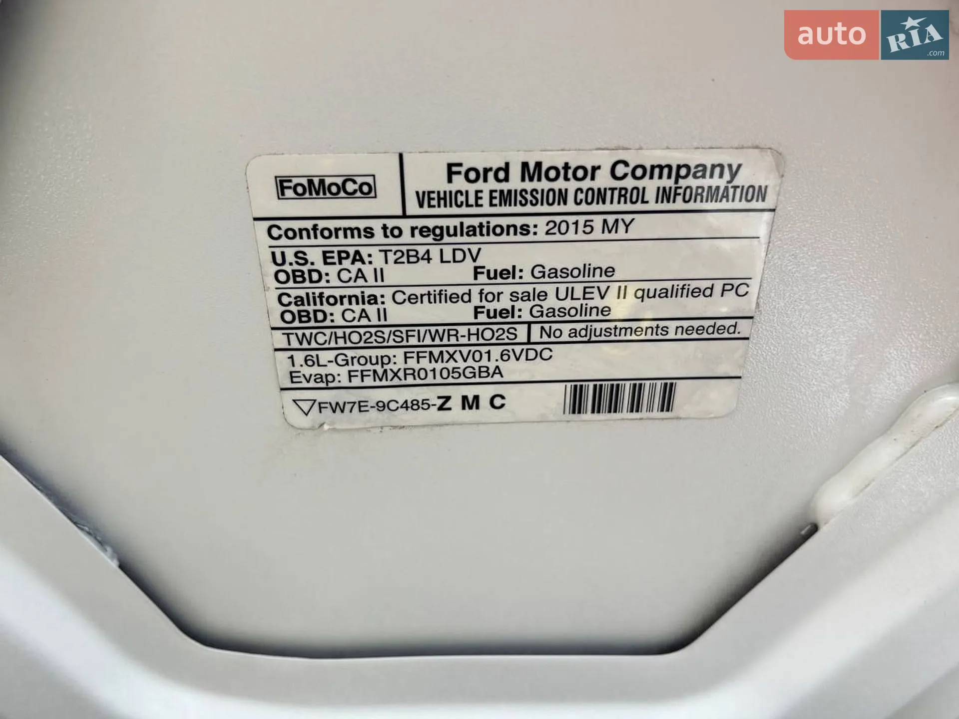 Ford Fiesta 2015 VIN 3FADP4EJ1FM144240 фото оголошення 7 з 16