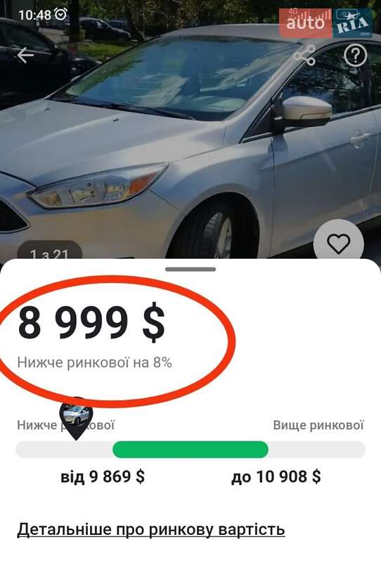 Седан Ford Focus 2017 в Ужгороді