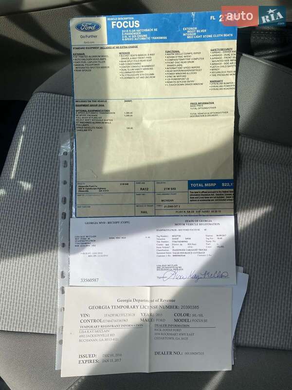 Хэтчбек Ford Focus 2015 в Виннице фото 41 Хэтчбек Ford Focus 2015 в Виннице