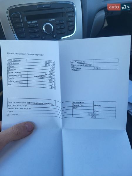 Хэтчбек Ford Focus 2011 в Киеве