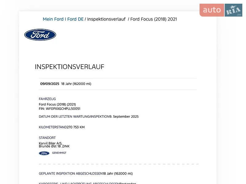 Универсал Ford Focus 2021 в Тернополе документ