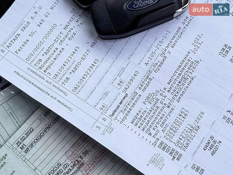 Универсал Ford Focus 2022 в Черкассах документ