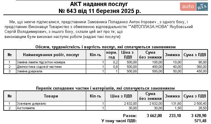 Седан Ford Focus 2010 в Чернівцях документ