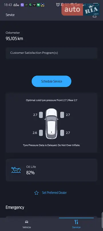 Седан Ford Fusion 2016 в Киеве документ