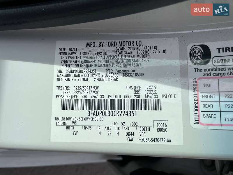 Седан Ford Fusion 2011 в Николаеве фото 10 Седан Ford Fusion 2011 в Николаеве