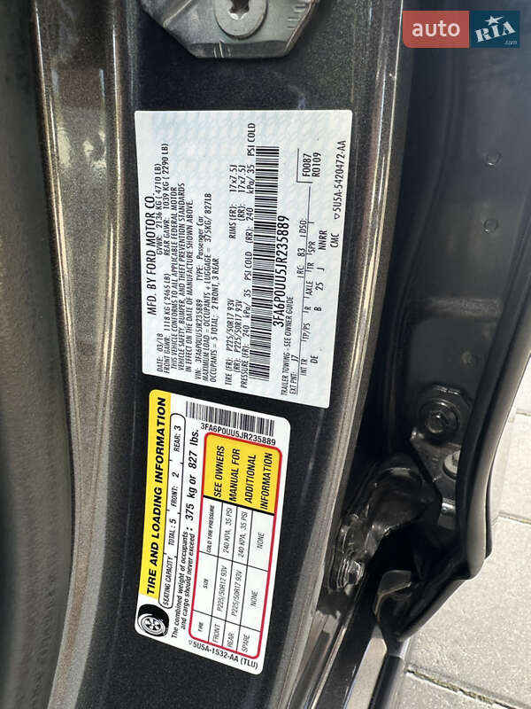 Седан Ford Fusion 2018 в Светловодске