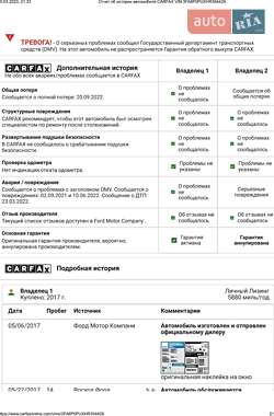 Седан Ford Fusion 2017 в Виннице