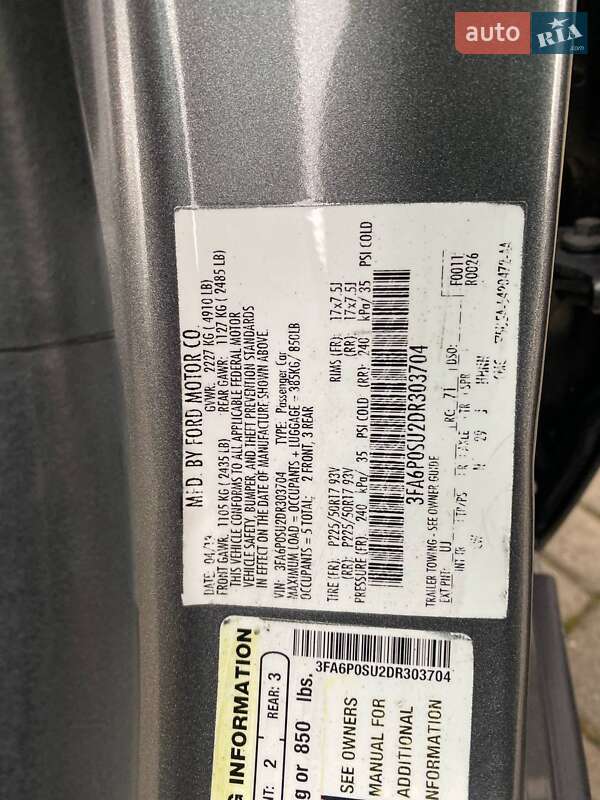 Седан Ford Fusion 2013 в Львове фото 26 Седан Ford Fusion 2013 в Львове