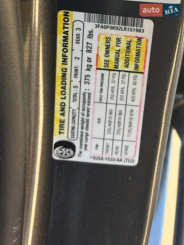 Седан Ford Fusion 2020 в Одессе фото 7 Седан Ford Fusion 2020 в Одессе