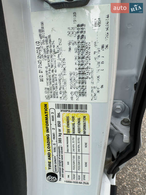 Седан Ford Fusion 2016 в Харкові фото 38 Седан Ford Fusion 2016 в Харкові