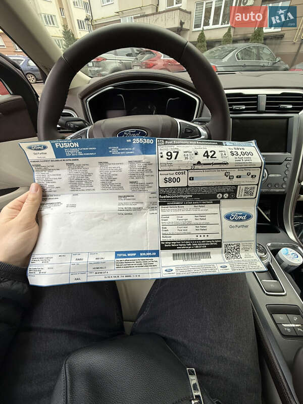 Седан Ford Fusion 2016 в Киеве фото 10 Седан Ford Fusion 2016 в Киеве