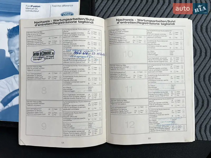 Хетчбек Ford Fusion 2009 в Луцьку документ