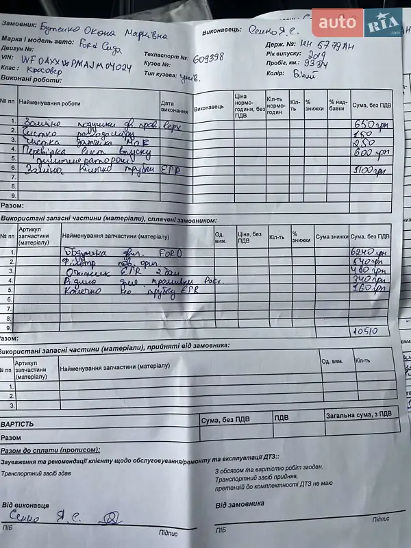 Позашляховик / Кросовер Ford Kuga 2018 в Одесі документ