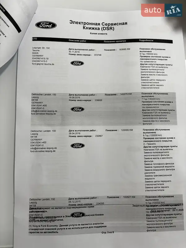 Позашляховик / Кросовер Ford Kuga 2014 в Хмельницькому документ