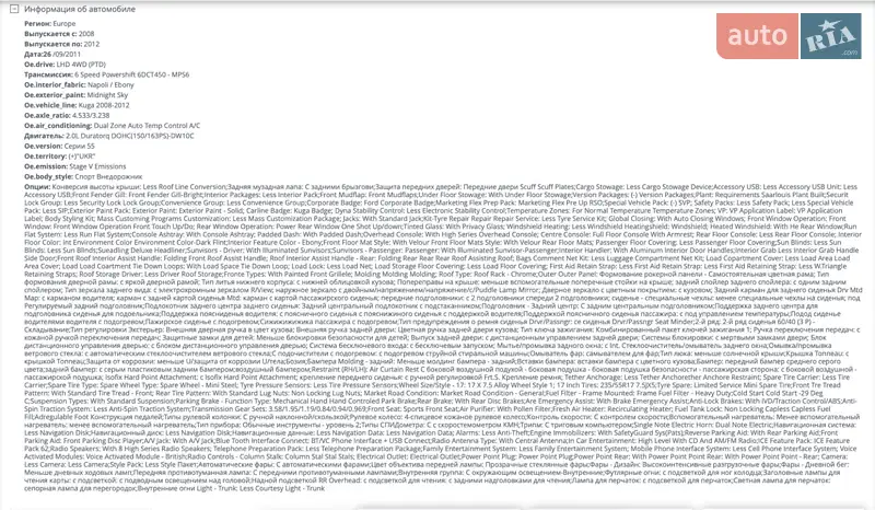 Внедорожник / Кроссовер Ford Kuga 2011 в Киеве документ 2 фото Внедорожник / Кроссовер Ford Kuga 2011 в Киеве документ