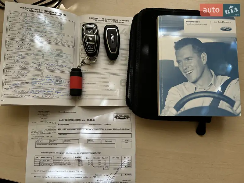 Лифтбек Ford Mondeo 2013 в Черкассах документ