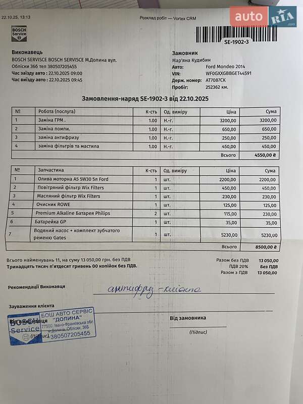 Универсал Ford Mondeo 2014 в Долине фото 5 Универсал Ford Mondeo 2014 в Долине