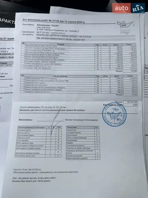 Лифтбек Ford Mondeo 2013 в Софиевской Борщаговке документ 2 фото Лифтбек Ford Mondeo 2013 в Софиевской Борщаговке документ