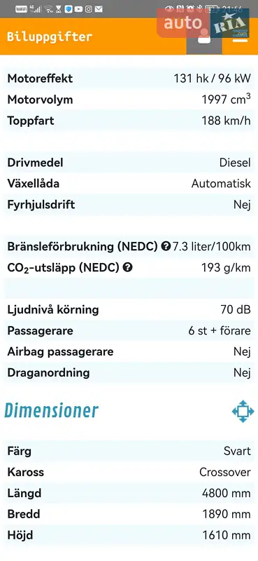 Минивэн Ford S-Max 2007 в Кременчуге документ