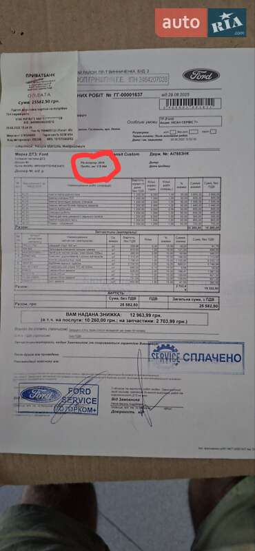 Грузовой фургон Ford Transit Custom 2014 в Кропивницком