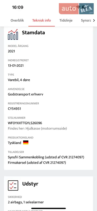 Грузовой фургон Ford Transit Custom 2021 в Луцке документ