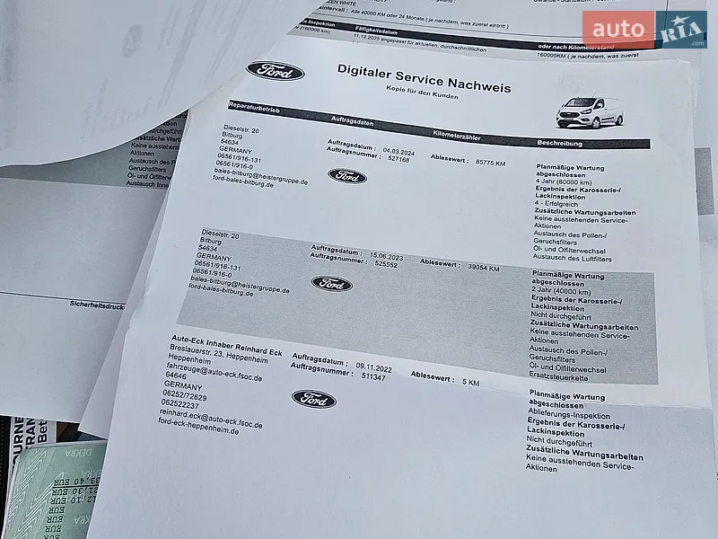 Вантажний фургон Ford Transit Custom 2022 в Радомишлі документ