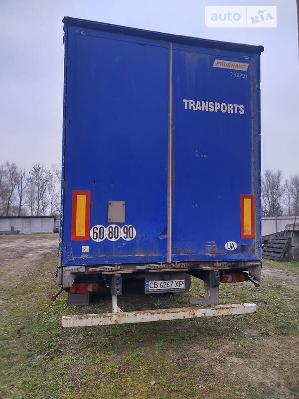 Тентованный борт (штора) - полуприцеп Fruehauf SAF 2007 в Корюковке